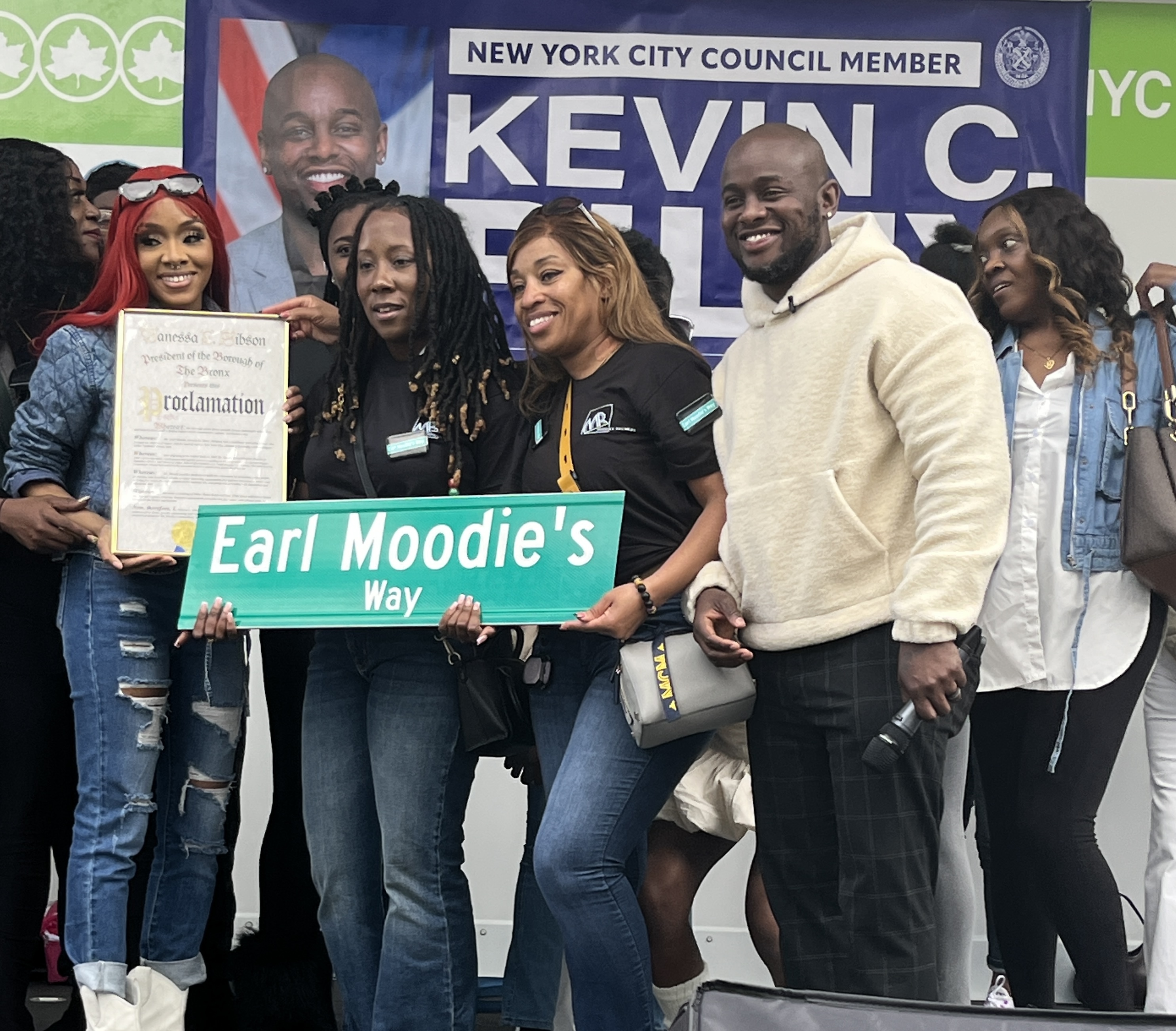 Earl Moodie's Way Street Renaming celebration
