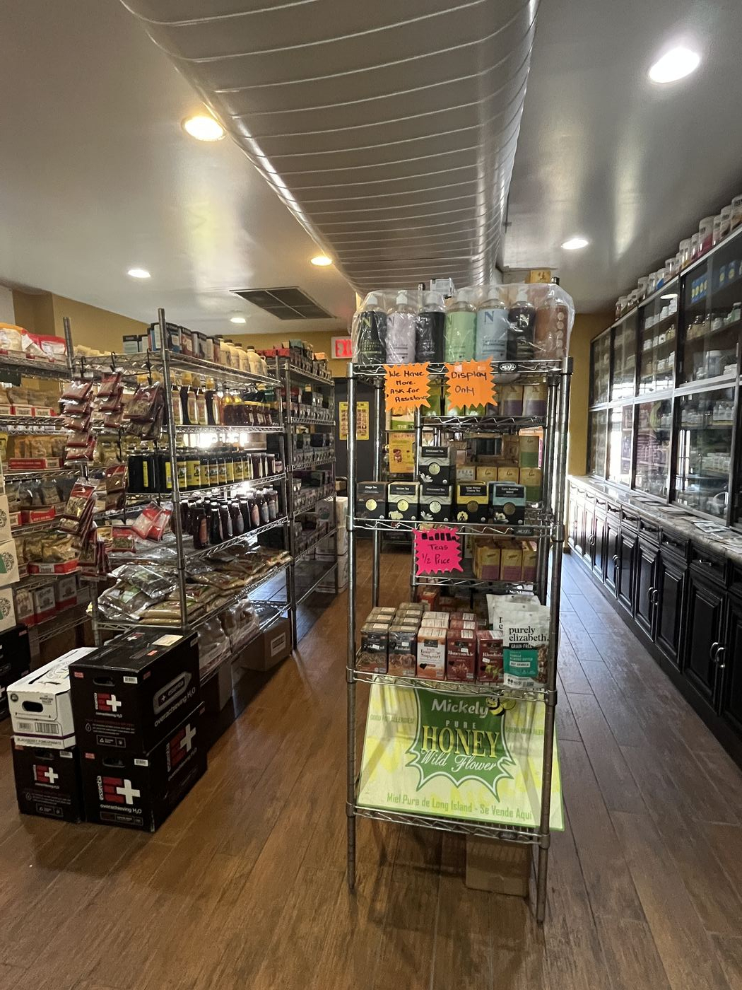 Health food store interior — Northeast Bronx